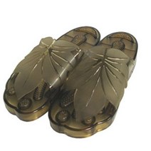 테오 요정 욕실화 잎새 브라운 사무실 학교 슬리퍼, KJB_ 1