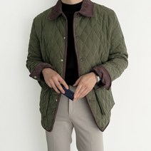 클래식 퀄팅 카라 누빔 자켓 2color 바버 퀼팅 자켓
