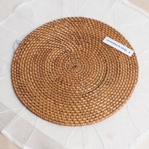 라탄 원형 받침대 30cm -1p, 1개