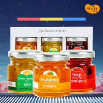 100% 제주 농산물 3종 꿀차 선물세트/한라봉 청귤