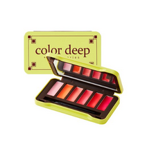 컬러딥 6컬러 리드마이 립팔레트, 젤리+코랄+피치+살몬+패션+애플, 10개