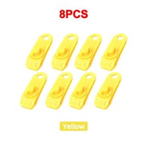 타프텐트 넥타타프 사각타프 작은타프 소형 차타프 실타프 5810 pcs 방수포 클립, 8개 노란색