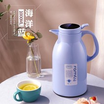 온도표시보온병 스마트 온도표시 보온병 가정용 온수포트 유리 내부 디스플레이 온도 플라스틱, T01-1.6L스마트 온도표시 업그레, C02-열정레드