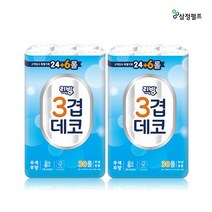 삼정펄프 리빙 3겹 데코 엠보싱 20m 30롤 2팩 화장지 휴지