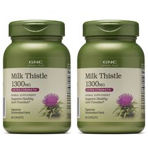 GNC 밀크씨슬 1300mg 60정 x 2 (총2개), 2개