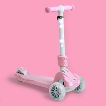 뉴 첼로 킥보드 LED 유아 어린이 퀵보드 스쿠터 핑크 민트 꾸꾸, 뉴 첼로 킥보드 (핑크)
