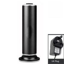 발바닥 무좀 각질 굳은살 제거기 새로운 전기 발 굳은살 리무버 피트 페디큐어 도구 60 pcs 샌드페이퍼 디스크가있는 발 파일 발 뒤꿈치 죽은 피부를위한 부드러운 기계, 협동사, 블랙 영국 플러그