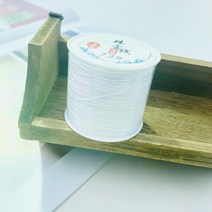 헤세드 NEW) 0.8mm 매듭실 나일론끈 매듭끈 매듭팔찌 (약45M), 화이트