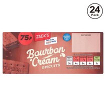 JACKS 잭스 버번 크림 초콜릿 샌드위치 비스킷 비스켓 과자 150g 24팩