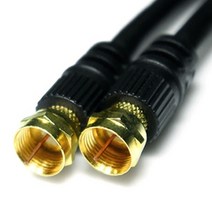 CableMate TV 안테나 케이블 3m/RF TV 동축 케이블/금도금 커넥터/나사방식/RF 표준 안테나 케이블