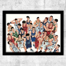 더 퍼스트 슬램덩크 굿즈 판플랫 THE FIRST SLAM DUNK 극장판 smb001, 블랙 프레임, 오렌지 레드 09
