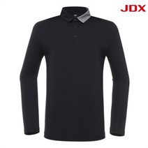 (JDX) 홈플러스몰01 남자 가을 골프웨어 스판티셔츠 아스킨 배색 제에리 티 _ 블랙 X1TLT3402