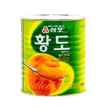 삼포 황도 슬라이스 3000g 복숭아 통조림 3kg, 1개