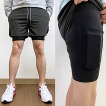멜리사몰 4부 일체형 레깅스반바지 헬스복 2색 남자트레이닝반바지 짐웨어 런닝복