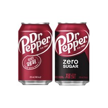 닥터페퍼 12개 닥터페퍼 제로12개 355ml 총24개 체리콜라 탄산음료캔 제로슈거