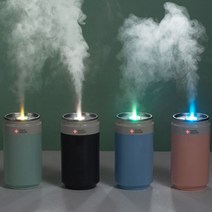 스위스윙거 7LED 무드등 캔가습기 차량용 미니가습기 차내 건조함 방지 USB가습기, 스카이블루