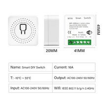 CoRui-와이파이 스마트 스위치 16A DIY 조명 2/1 웨이 무선 홈 투야 스마트라이프 EweLink 알렉사 앨리, 02 Tuya Smart Life APP_01 16A