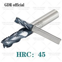 앤드밀 엔드밀 초경 황삭 엔드 밀 HRC55 4 플루트 6mm ~ 20mm 금속 가공 밀링 커터 154319, HRC45, C20xD20x150L