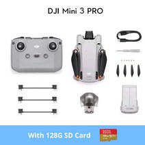 촬영드론 촬영용 고급 카메라 droneDJI-미니 3 프로/미니 프로 (DJI RC) 드론 실제 수직 촬영 4K/60fps 비, 04 Mini 3 Pro with 128G
