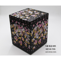 3단 사각 찬합 피크닉 스타일 사쿠라 소풍 스시 초밥 회 도시락 보자기 포함 일본, 신상품 빨강 사쿠라 1단 15X15X6