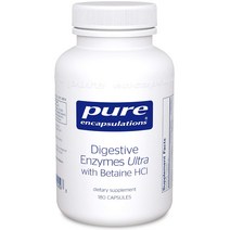 Pure Encapsulations 다이제스티브 엔자임 울트라 with 베타인 Hcl 캡슐, 180정, 1개