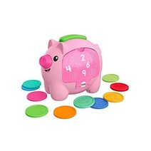 Fisher-Price Laugh & Learn Count & Rumble Piggy Bank 6-36개월 영유아를 위한 재미있는 동작과 교육용 노래가 포함된 음악 활동 장난감
