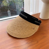 여성 여름 연예인 밀짚 라탄 명품 모자 썬캡 선캡