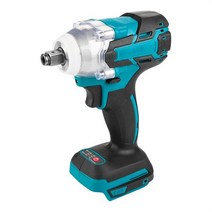 에어렌치 18V 2 In 1 브러시리스 무선 전기 임팩트 렌치 1/2 인치 전동 공구 15000amh 리튬 배터리 LED 조명 마키타 배터리에 적합, [03] UK, [01] 0 BATTERY