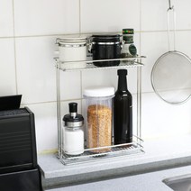 스텐팩토리 주방정리대 양념통정리 트레이 수납 선반 오일병 정리대, 양념병정리대