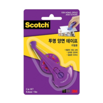 3M 스카치 투명 양면테이프 리필 017R, 20개