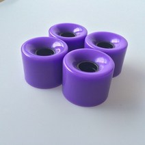 스케이트 보드 4 개대 크루저 휠 블랭크 프로 60x45mm 롱 휠 22 인치 플라스틱 배낭, 자주색