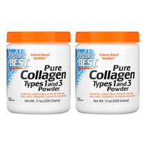 (아이허브) 2개X Doctors BEST 퓨어 콜라겐 13타입 파우더 6600mg 200g 빠른직구