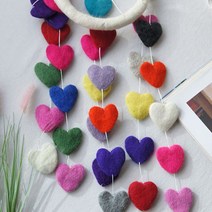 펠트를 엮어서 만든 사랑스러운 러블리 펠트 모빌, 본상품선택