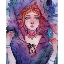 HANDONG 인물 유화 DIY 명화 반고흐 손으로 그리기 예술품 인테리어 예수 천사, PO172