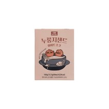 올가 간식 누룽지샌드 화이트초코 100g(12.5g 8) 탕비실 회사 어린이 성인 캠핑 차박 홈파티 영화 선물, 12개
