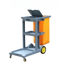 청소 도구함 트롤리 다기능 린넨 호텔 룸 서비스 카트, 전자 패키지(커버 포함) Chaobao 브랜드