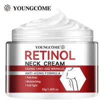 Youngcome 레티놀 넥 크림 퍼밍 주름 방지 타이트닝 다크 스팟 제거 미백 마사지 노화 보습, 한개옵션0
