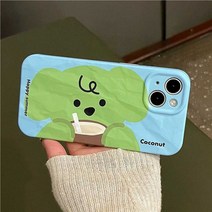 초록 강아지 휴대폰 케이스 폰케이스 스마트폰, 아이폰 12 프로