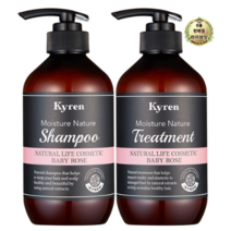 라이브잇 키렌 모이스처 네이처 샴푸 + 트리트먼트 세트 베이비로즈향, 5세트