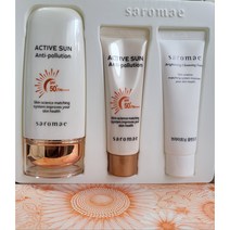 사임당 사로매 액티브 썬 안티폴루션기획세트SPF50+/PA++++본품:70g 증정용:액티브썬30ml클렌징폼30m