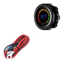 디지털 전압계 볼트메타 12V, 케이블 포함 (10A 휴즈&터미널 포함)