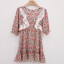 치크 NC02 플라워 크레이프 쉬폰원피스 CKOW2082G