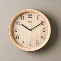 오리엔트 OT839 무소음 우든 인테리어벽시계, 단품