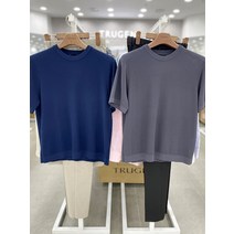 트루젠 여름 워셔블 물세탁 가능한 반팔 라운드넥 U넥 니트 티셔츠 4컬러 - 39 000원
