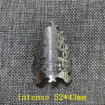 접이식경량 2x 빈티지 클래식 자전거 헤드 배지 알루미늄 데칼 스티커 MTB BMX 접이식 프레임 사이클링 액, 22 intense