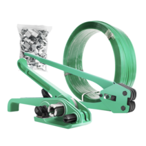 수동 박스 포장 밴딩기 포장끈 포장줄 결속기 기계, PET 패킹벨트 5kg + 버클 100개