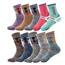 제이케이 남녀 이중 파일 하이킹 등산양말 장목 10켤레, 랜덤 발송