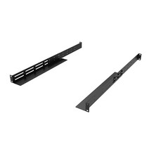 QiaoYoubang 1U 범용 랙 마운트 레일 - 4포스트 서버 선반 40.6-73.7cm16-29인치 조절 가능한 깊이 APC HP IBM DELL Compaq용
