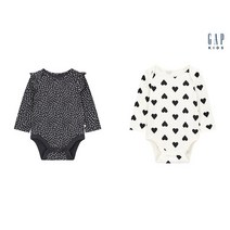 갭키즈 베이비여아 패턴 바디수트 2종 택1 5232443532006