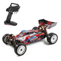 Wltoys XKS 104001 1/10 2.4GHz 고속 경주용 자동차 RC 카, 레드+배터리 2개